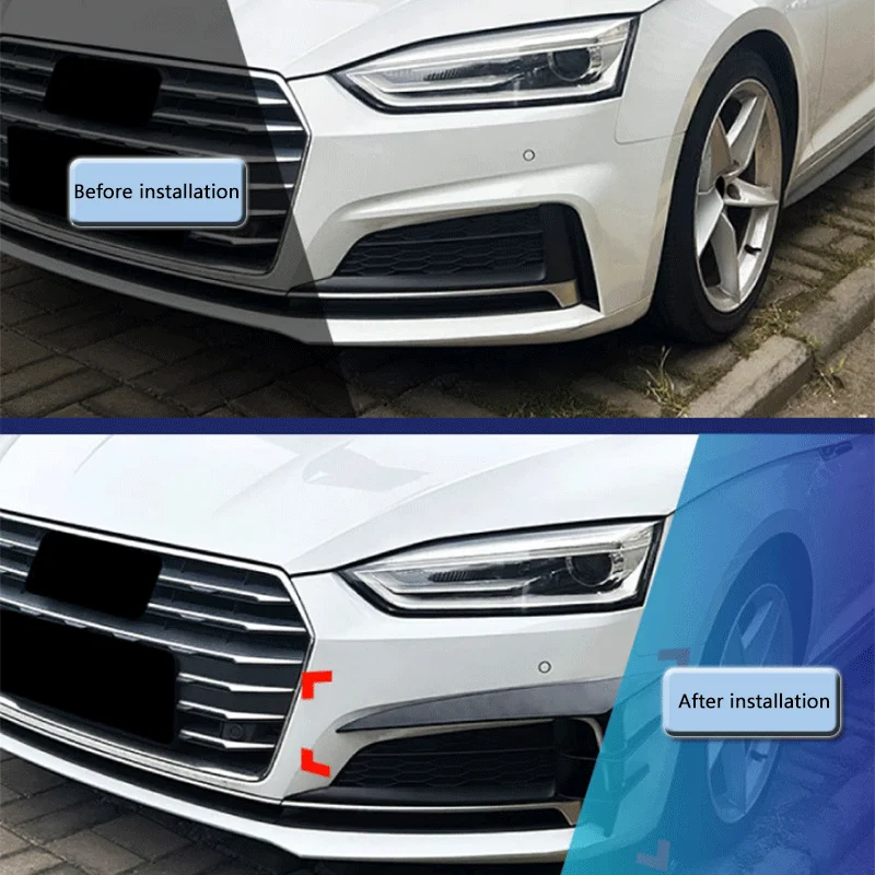 مناسبة لأودي A5 S5 F5 Sline 2017-2020 أجزاء تعديل ملصق السيارة الأمامي