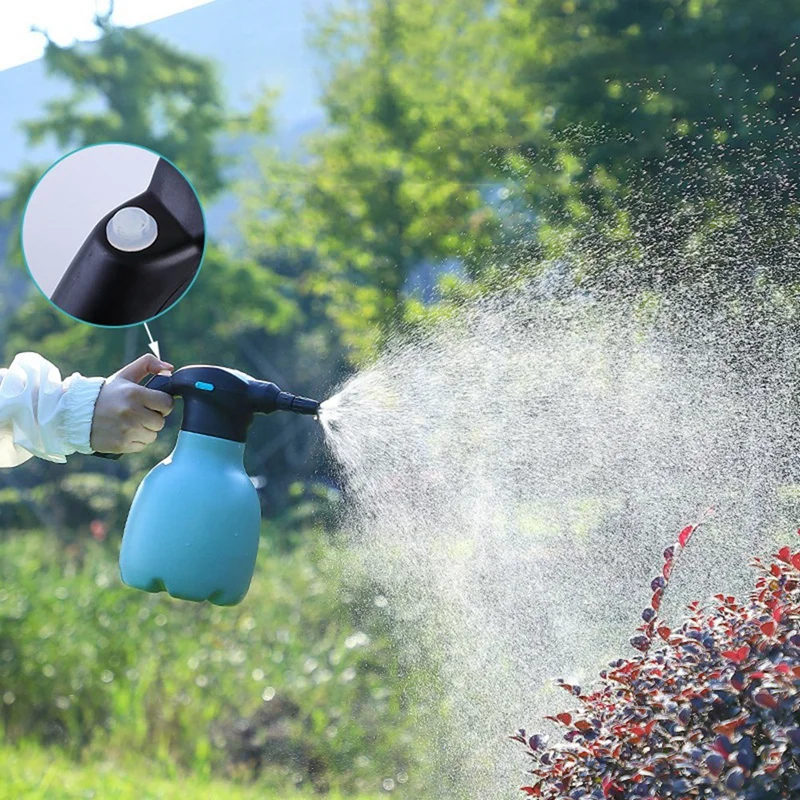 

1.5L Electric Spray Bottle USB Rechargeable Automatic Watering Can Household Garden Sprayer With Adjustable Nozzle