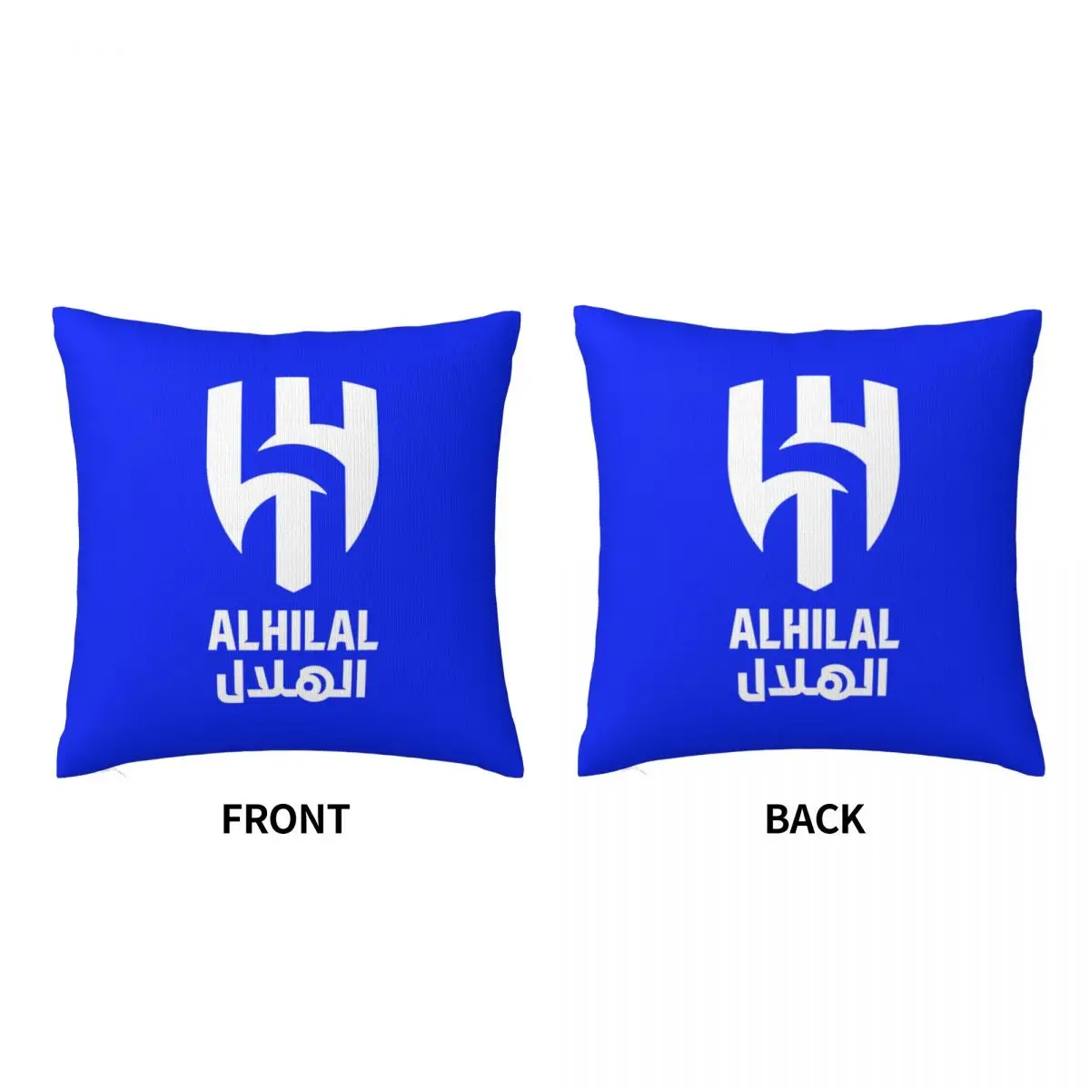 Al Hilal Riyadh Throw Pillowcase Pillow Cushions Cover Body for Sofa Couch Home Decor Two-sided Cloth Flannel Chair Car