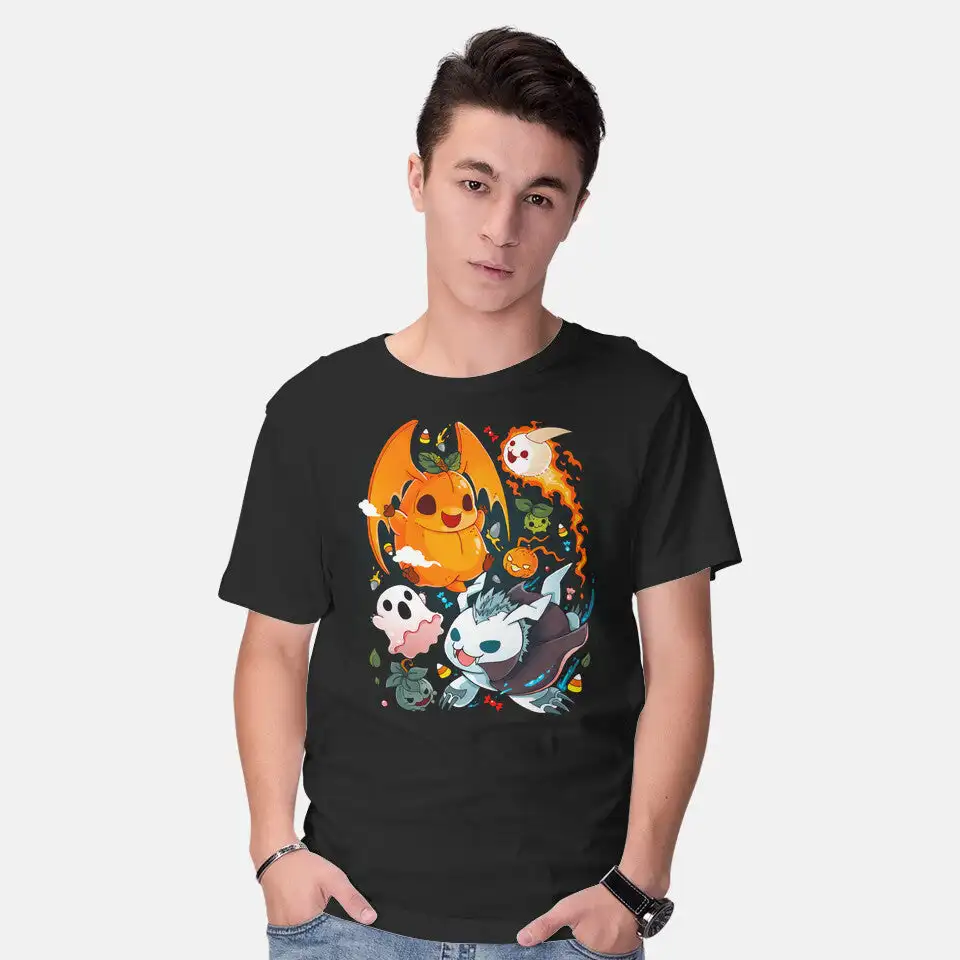 Digi Halloween Anime Graphic T-shirts for Men Clothing Women Short Sleeve Tees Y2K tops New Arrival Unisex Summer