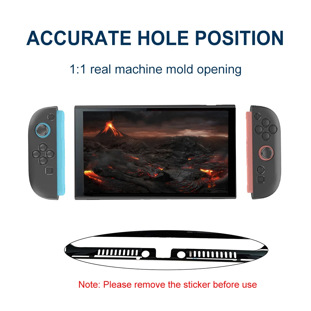 Съемный чехол из ТПУ + ПК для Nintendo для Switch 2, защитный чехол, защитный рукав, полный защитный чехол, игровые аксессуары