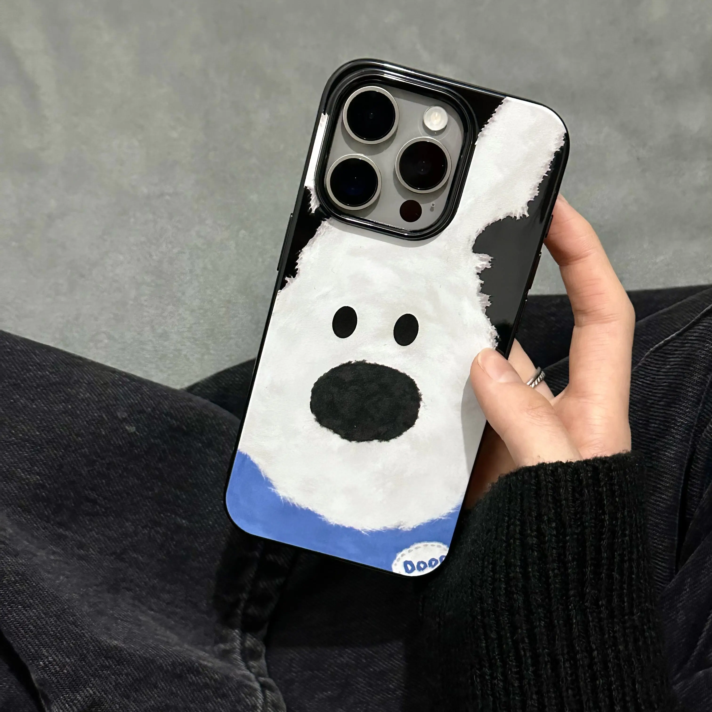 Korean ins Cute Teddy Bear Phone Case For iPhone 17 Air 16 15 14 13 12 11 Pro Max Mini XR XS MAX 7 8 Plus Y2K Anti-Yellow Cover