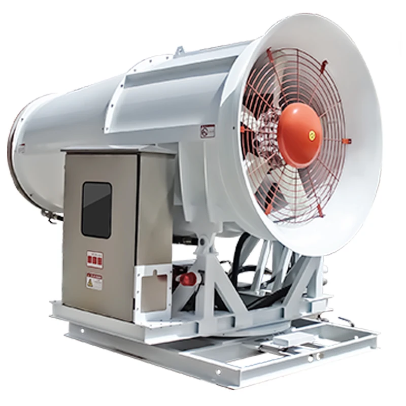 80m Tower Tabletop Fog Water Mist Cannon Spray Dust Using Fully Automatic Remote Control Garden Dust Suppression System Metal