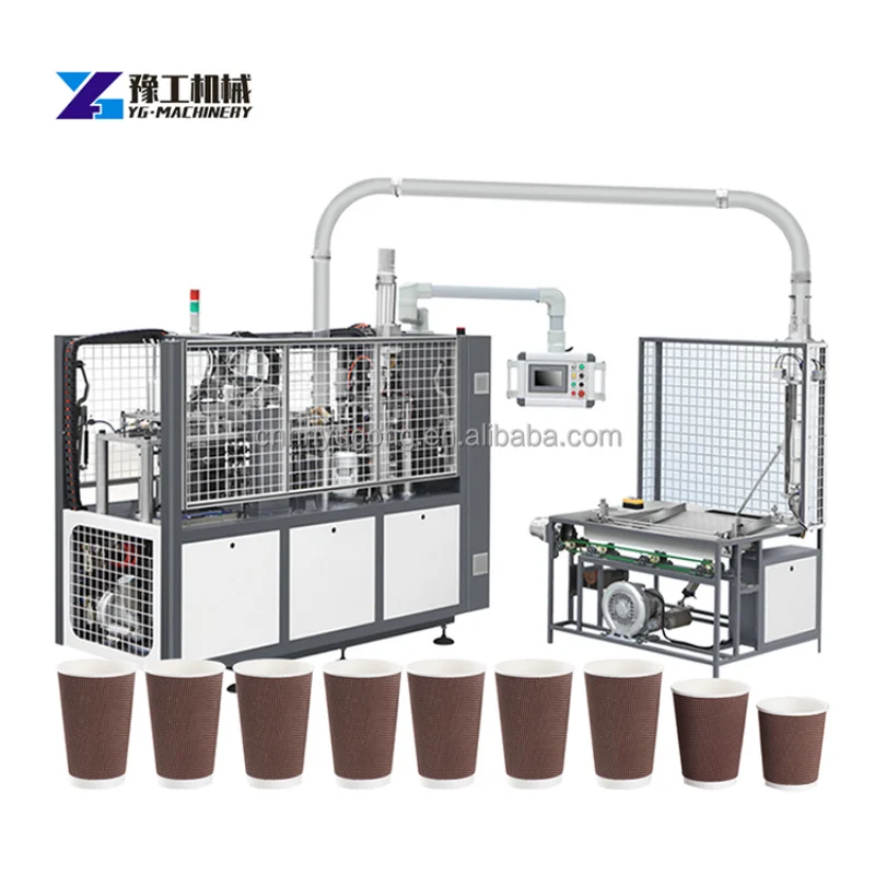 YG High Speed N12 Paper Cup Making Machine New Design Paper Cup Forming Manufacturing Production Line for Small Business Plant