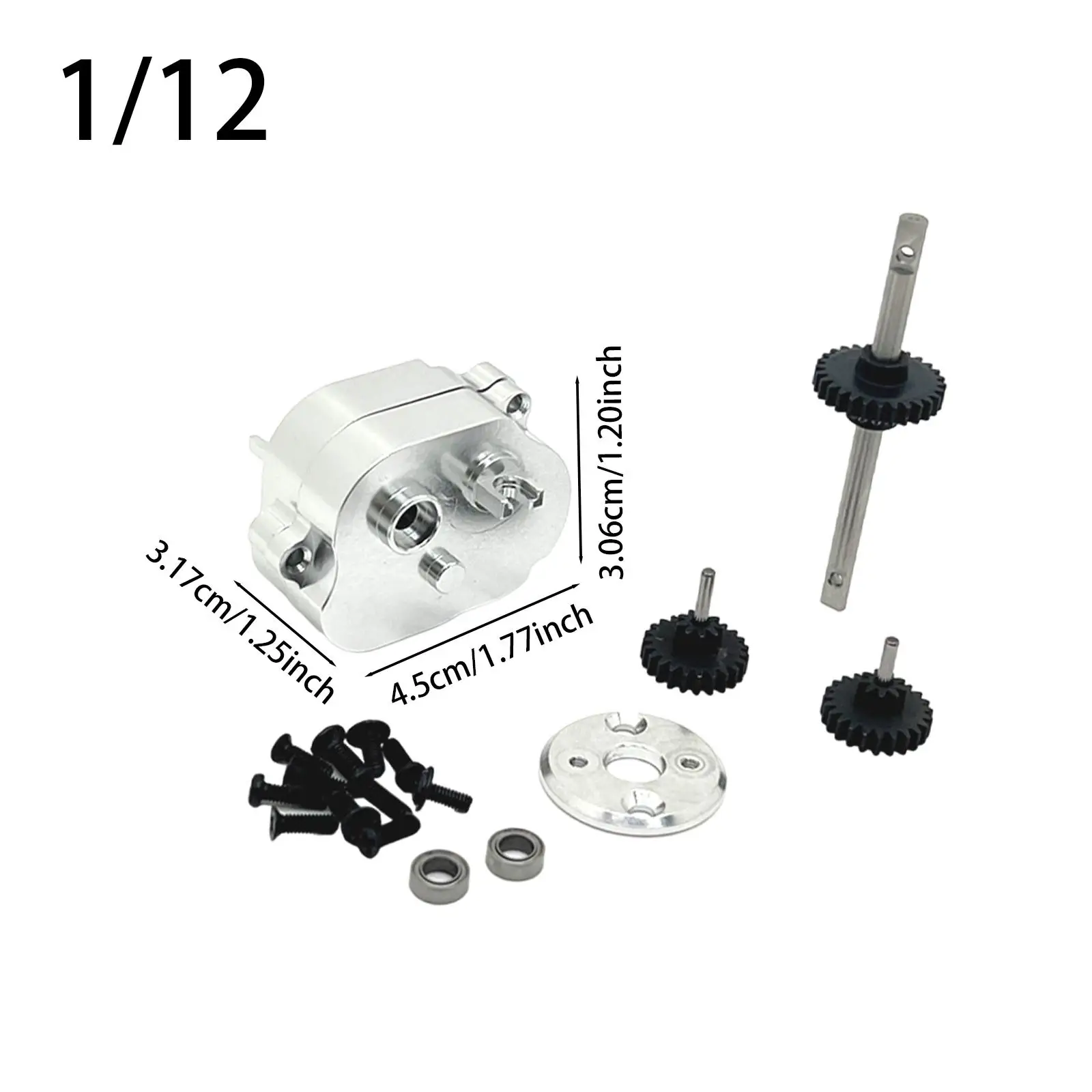 Pièces de rechange d'assemblage de boîte à vague moyenne pour voiture RC, outil de passe-temps, pièces de rechange, mise à niveau pour véhicule LC79, MN82, MN168, MN98, 1:12