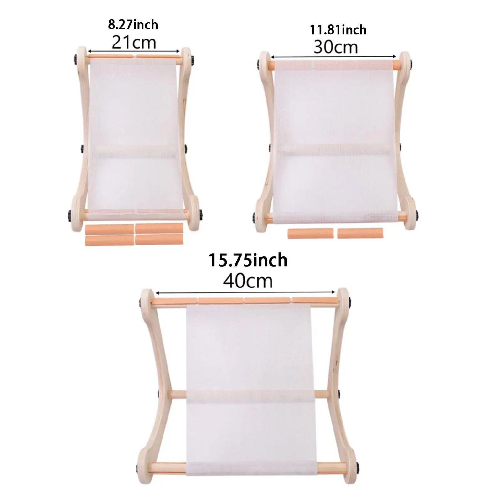Support de cadre à broder en bois réglable pour motifs de broderie, kit de point de croix pour débutants