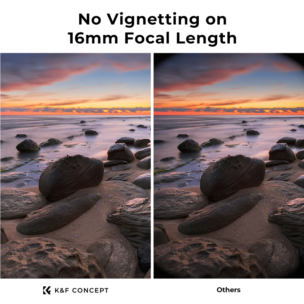 K&F Concept Variabel ND2-ND400 ND-filter 9-stops instelbaar 37/40,5/43/49/52/55/58/67/77/82 mm cameralensfilter met neutrale dichtheid