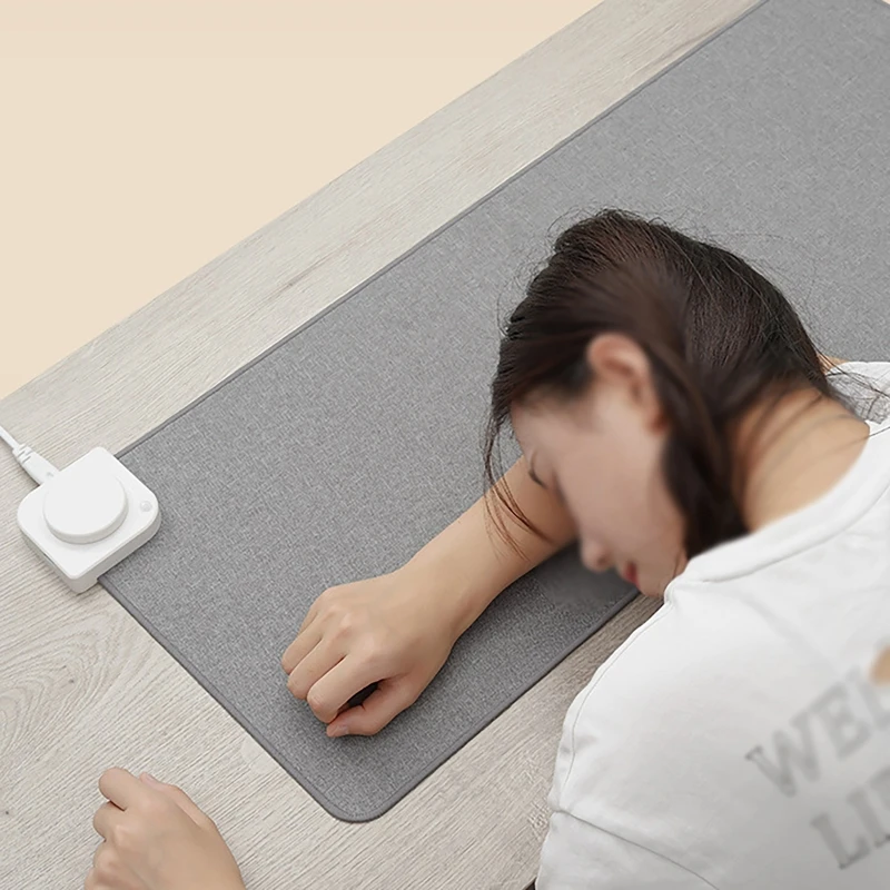 Electric Heating Mouse Pad Human Body Sensing Temperature Heated Mouse Pad Table Mat Warm Hand Winter Computer Desk Keyboard