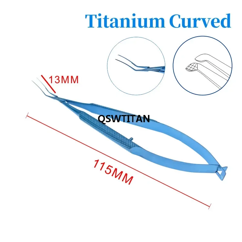 Titanium Stainless steel Inamura Capsulorhexis Forceps Ophthalmic Pet Surgical Instruments