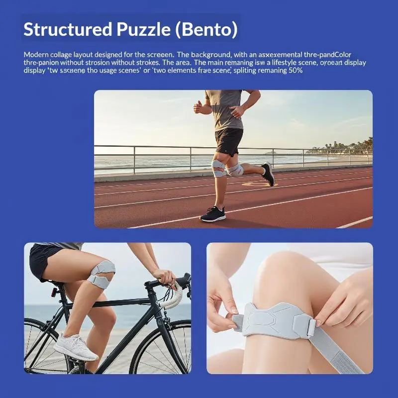 Adjustable Patella Knee Support Strap Non-slip Shock Absorption for Running Skateboarding Roller Skating Extreme Sports