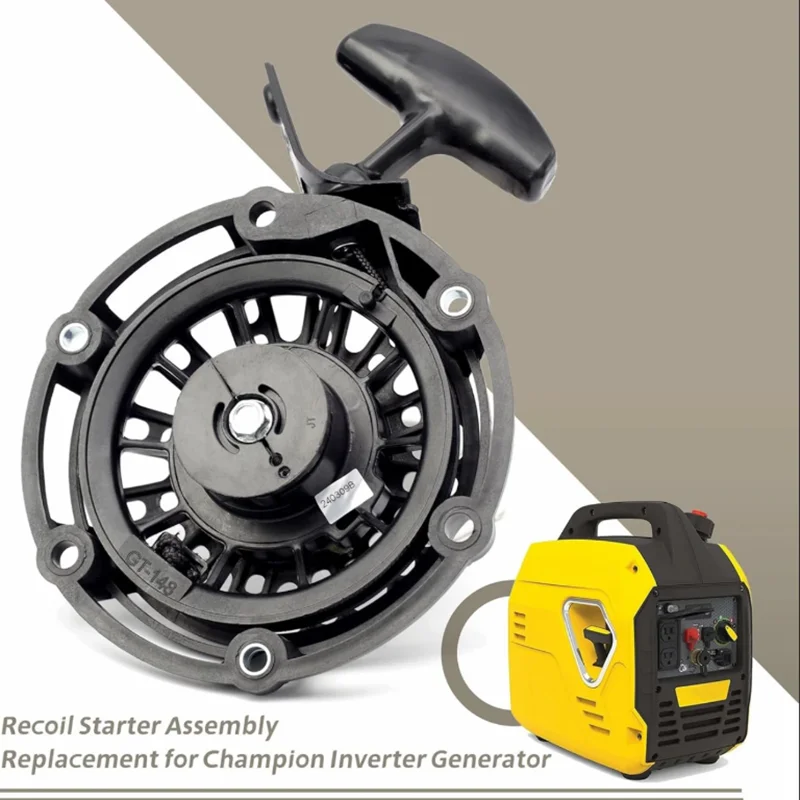 GT-148 Recoil Starter for Champion 2500W 2500 Watts Inverter Generator & Ryobi Models 100075051-0001 636996002