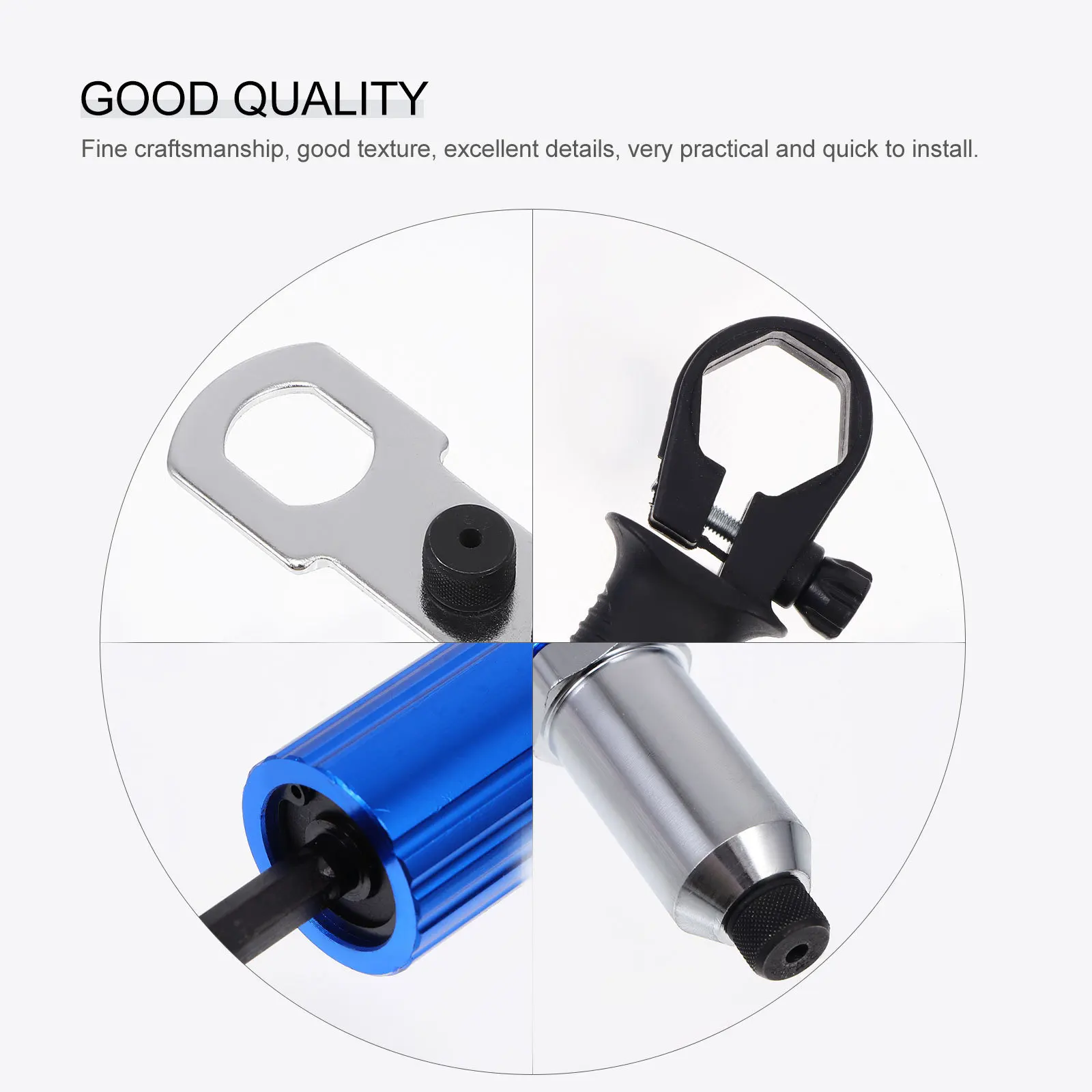 Rivet Adapter Electric Drill Converter Practical Durable High Hardness Simple Maintenance Excellent Craftsmanship