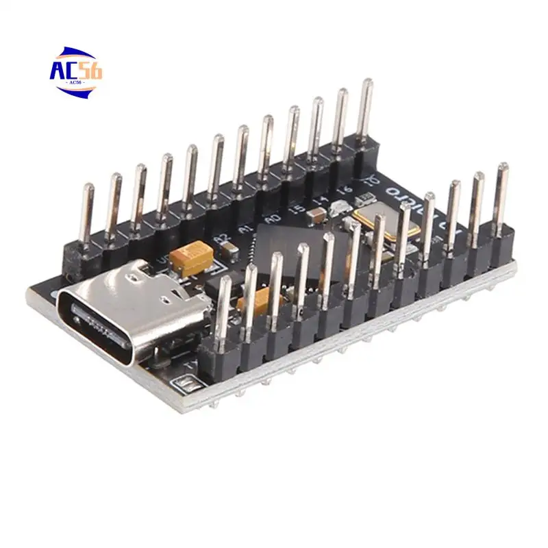 

AC56-Atmega32u4 Type-C USB Pro-Micro для Arduino Atmega32u4 модуль 5 В/16 МГц с 2-рядным контактным разъемом для USB-платы Leonardo