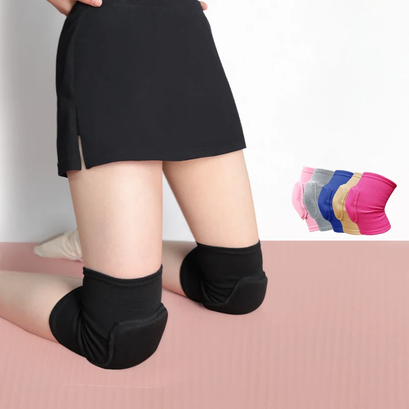 Girls Adult Ballet Thicken Knee Protector Children Man Knee Pads Dancing Skating Knee Brace Elastic Gym Sports Knee Pads 1 Pairs