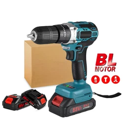 ONEVAN Brushless 25+3 Torque Electric Drill 450N.M Cordless Electric Screwdriver Impact Drill Power Tools For Makita 18V Battery