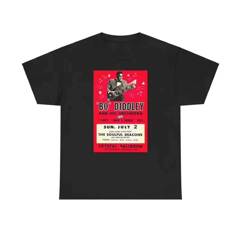 Retro Throwback Concert Poster T Shirt Bo Diddley NWT S 5XL