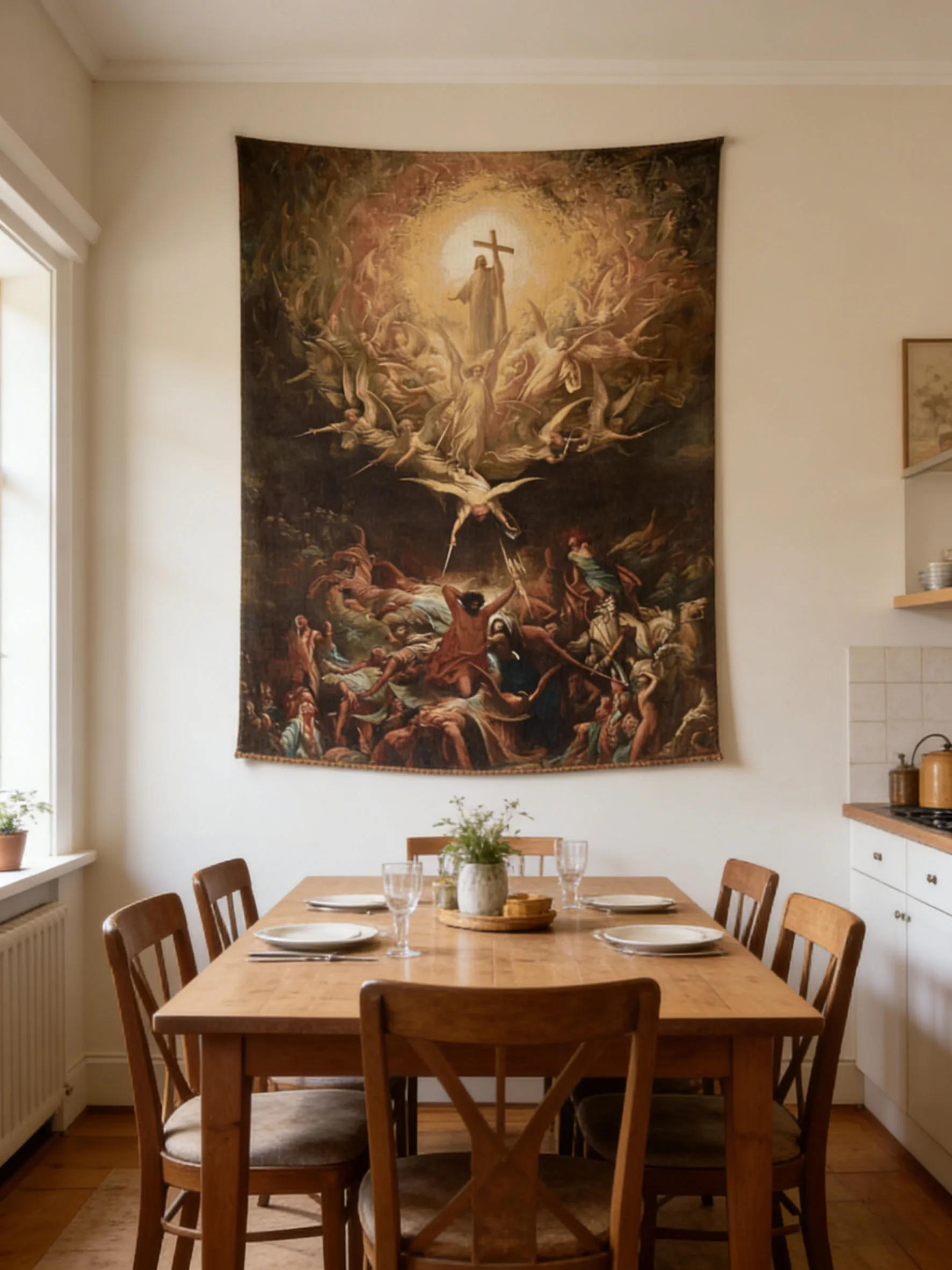 Triumph of Christianity Tapestry Gustave Dore Bohemian Style Tapestry A Gift Suitable For Bedroom Livingroom Wall Hanging Decor