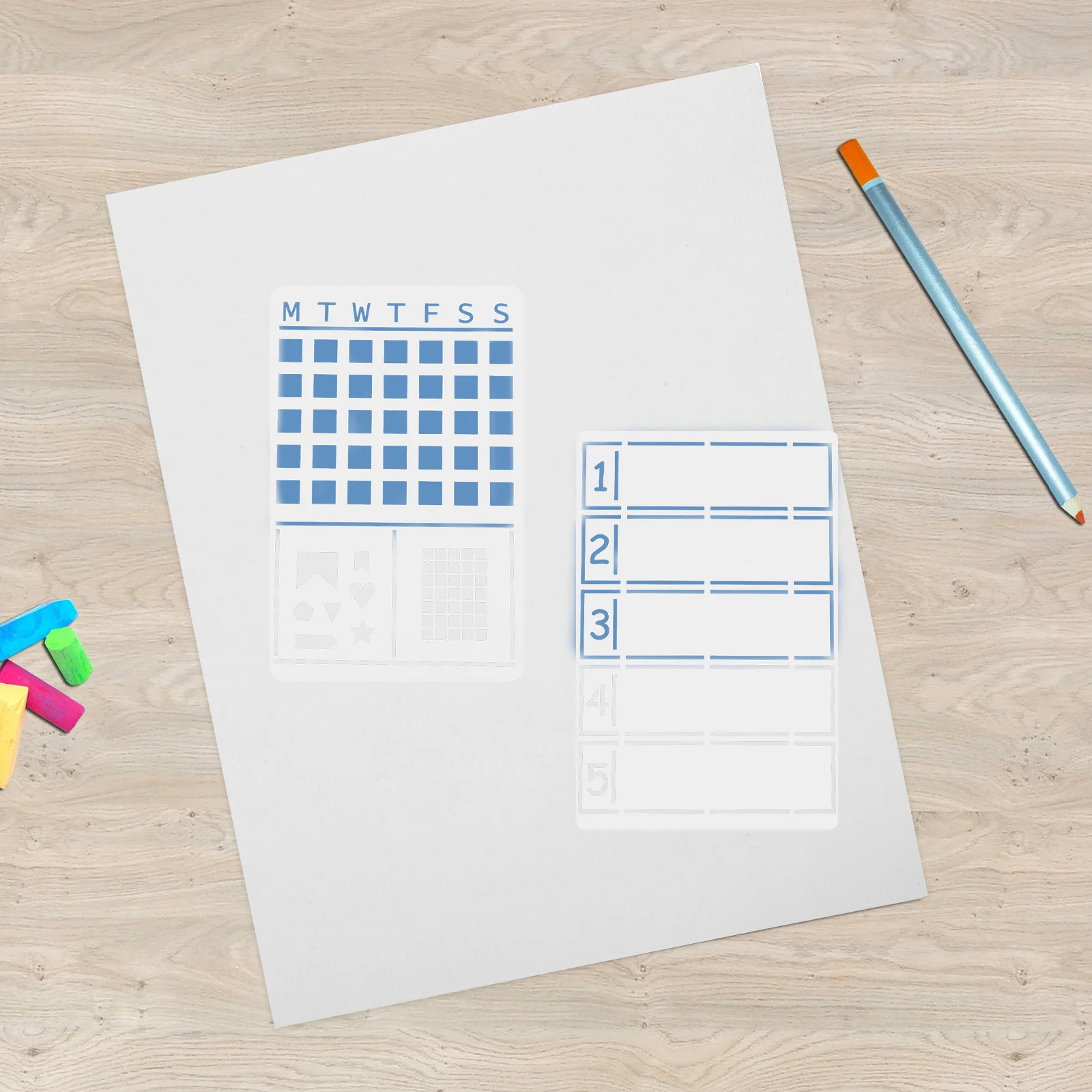 

16Pcs Pet Material Stencils for Crafts Easy Wipe Toughness Notebook Painting Hollow Out Design Templates DIY Projects