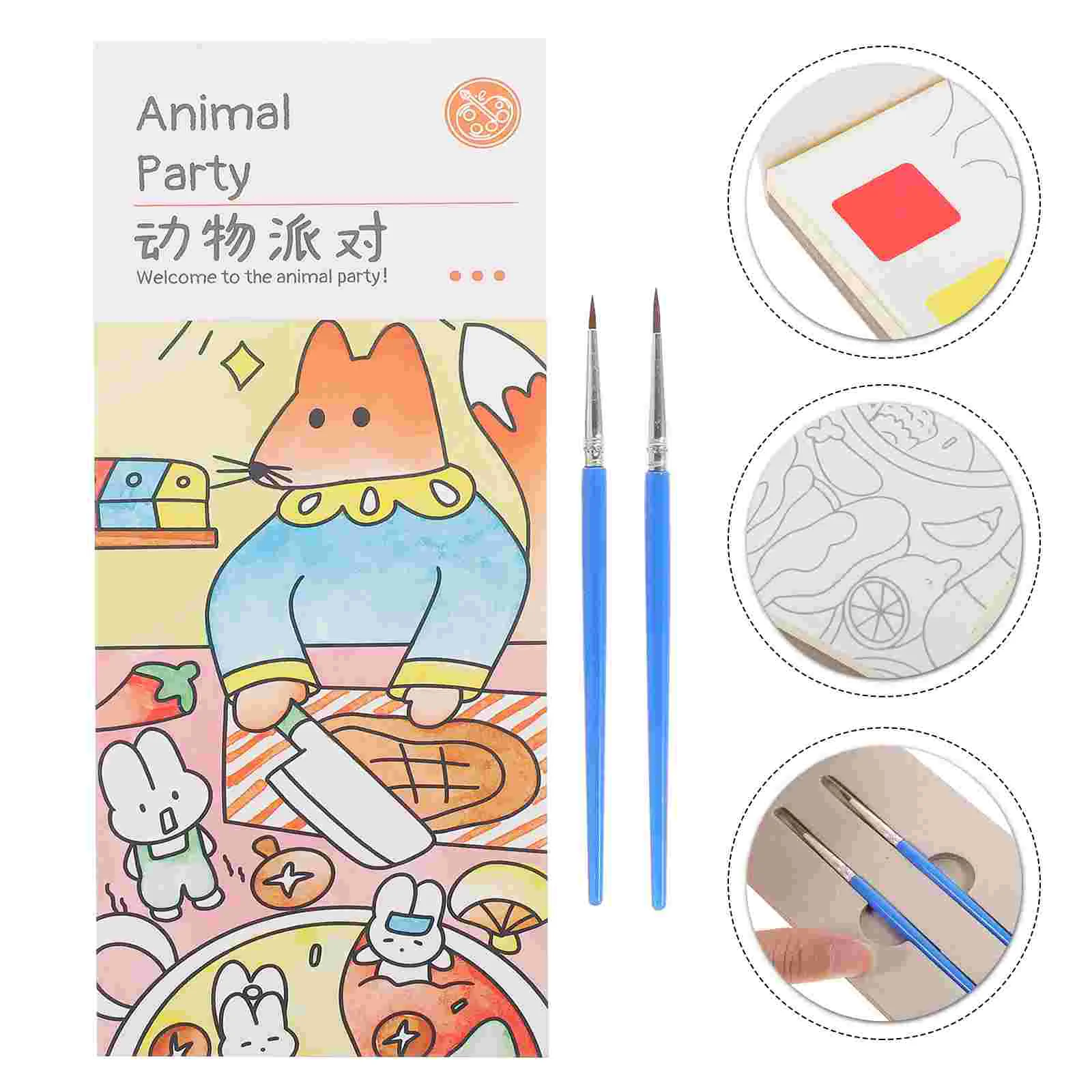 

Graffiti Painting Books Toddlers Drawing Pocket Watercolor for Adults DIY Coloring Puzzle