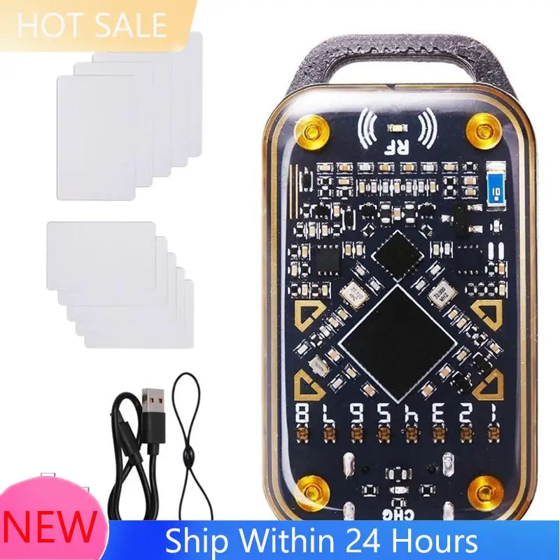 

~【IN Stock】Chameleon Ultra RFID Smart Chip Reader Smart Card Emulator+ 5X CUID/UID Card NFC Duplicator 125K 13.56M ID IC Card D