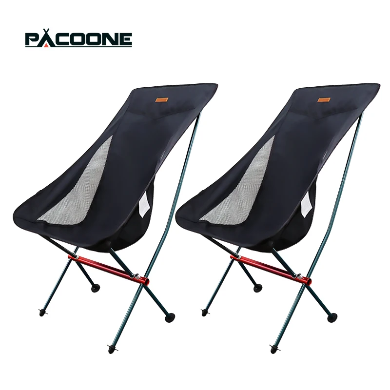 PACOONE Travel Ultralight Folding Chair Superhard High Load Outdoor Camping Chair Portable Beach Hiking Picnic Seat Fishing Tool