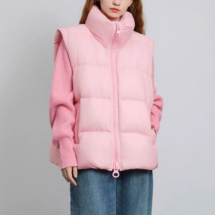 سترة المرأة 2025 جديد الخريف والشتاء ملابس خارجية متعددة الاستخدامات خفيفة وفضفاضة الوقوف طوق الملابس القطنية الدافئة #2