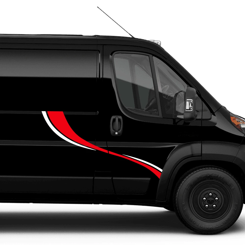 

Van Stripes Stickers Car Camper Cargo Caravan Vinyl Camping Decal for Mercedes Benz Citan Vito VW Transport Fiat Ducato