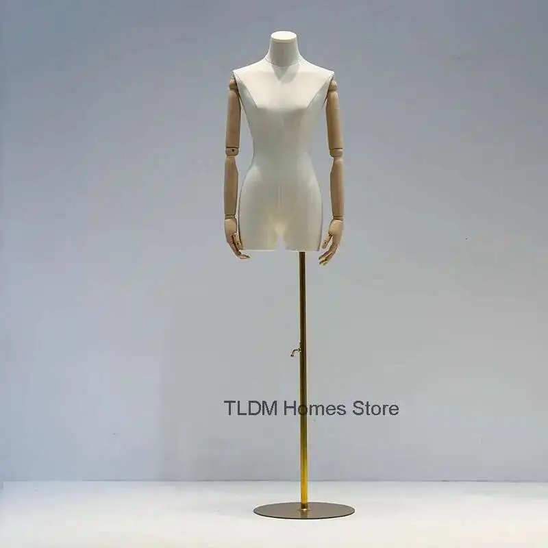 

Korean Version Female Mannequins High-end Sense Mannequin for Women's Clothing Store Bust Mannequin Women Window Display Stand