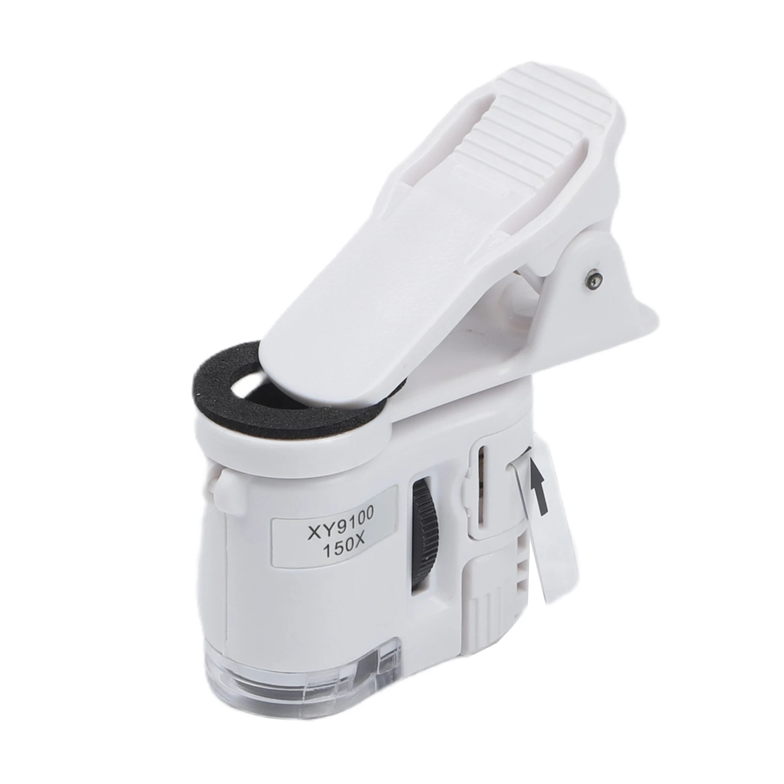 Jewelry Magnifier Clip-on Microscope For Currency Detection 60*57MM Led Pocketable Lightweight Adjustable Focus