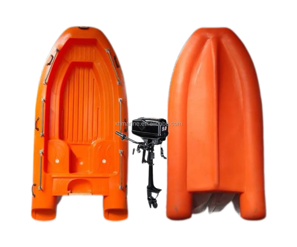 رحلات/قوارب صيد بلاستيكية رخيصة 3.5 م 4 م لوحة 4-6 أشخاص بلاستيك البولي ايثيلين ألوان متعددة مع محرك خارجي #4
