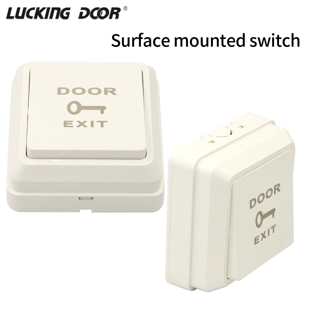 

Surface Mounted with Box DC 12V Exit Push Release Button Switch For Electric magnetic Lock Door Access Control Gate Entry Opener