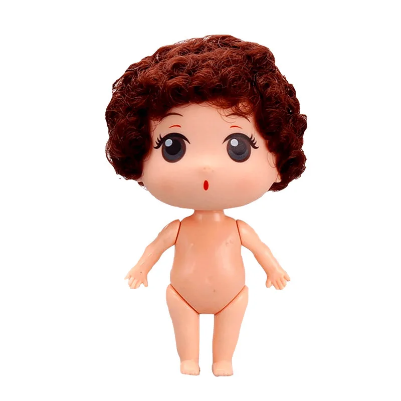 Mini poupée princesse fille mignonne 8cm, couleur chair, articulations mobiles, maison de jeu pour enfants, jouet habillé, décoration de gâteau d'anniversaire, 1/12