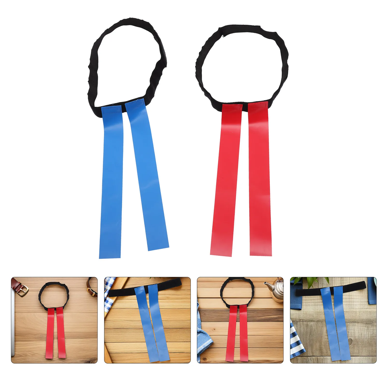 

Набор из 4 поясных флагов для юношеского футбола с креплением на липучке для тренировок и игр в регби