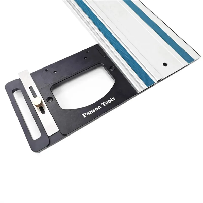 90° Angle Stop for Festool and Makita Rails ,Woodworking Track Saw Square Guide Rail Clamp Right Angle Positioning Plate