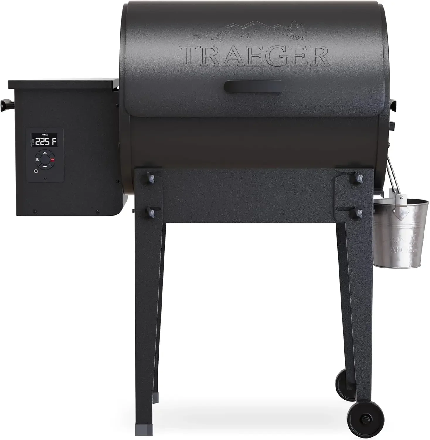Pellet Grill and Smoker – Foldable Legs, 6-in-1 Versatility, 300 sq. in. Cooking Space for Tailgating, Camping, and Outdoor BBQ