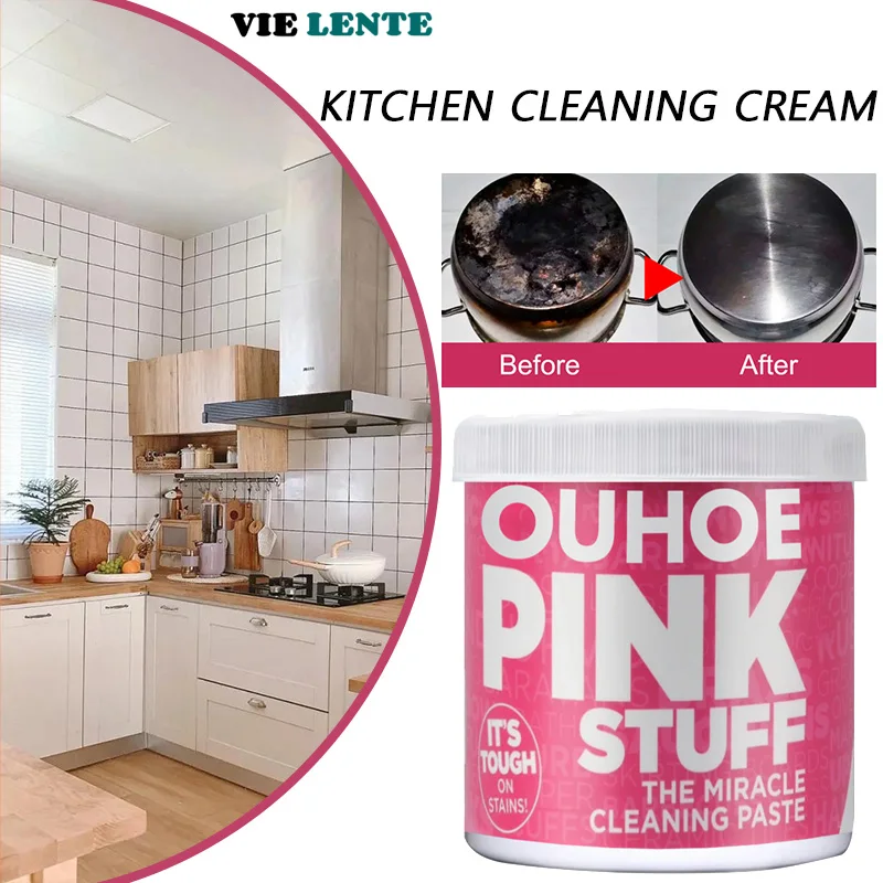 Potent Kitchen Cleaner Multipurpose Easy To Remove Heavy Oil Stains Household Cleaning Agents Polishing Remove Stains 100g