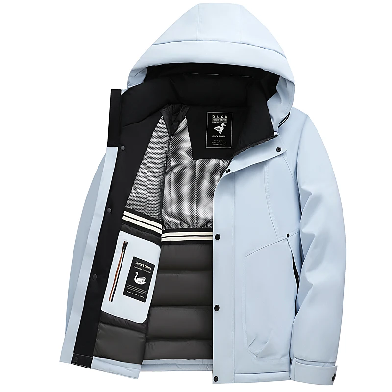 Winter Men's High Quality Comfortable Versatile Casual hooded Down Jacket Men Fashion Trend Windproof Warm Jackets male