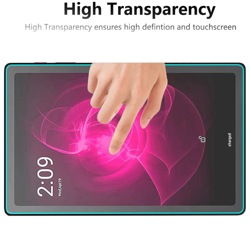 2 قطعة ل T-Mobile Revvl Tab 5G واقي للشاشة من الزجاج المقسى على لـ T-Mobile Revvl Tab 5G 2.5D مضاد للخدش HD مقوس الفيلم