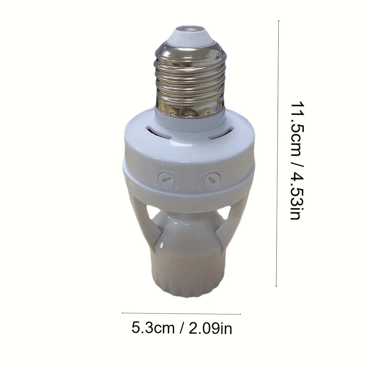 Presa luce sensore di movimento E27 360 °   Induzione PIR Regola il tempo di ritardo 85V-265V Base lampada Portalampada Convertitore adattatore