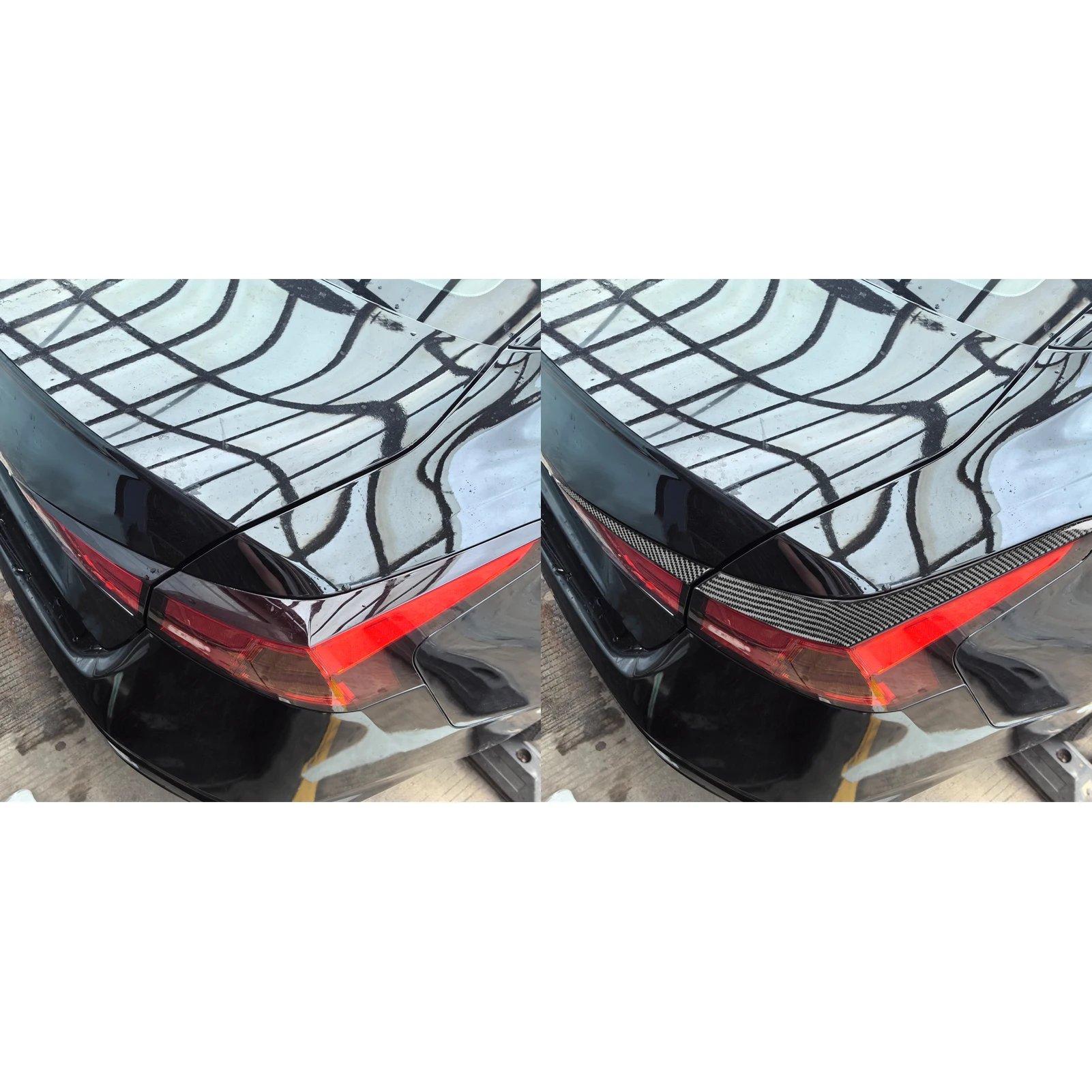 For Nissan Altima 2019-2024 Real  Carbon Fiber Car Rear light trim  frame Trim Stickers Car Interior Auto Decoration Accessories