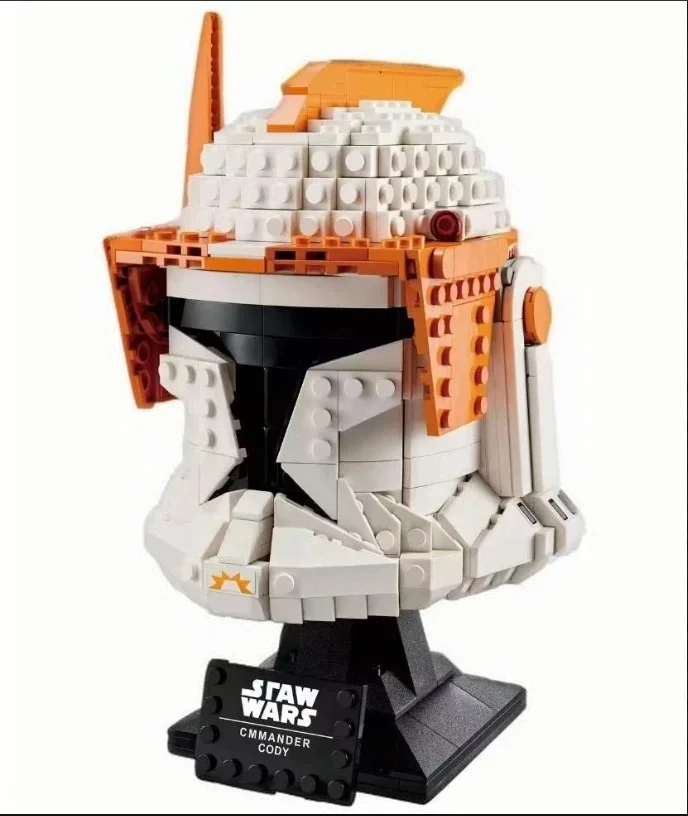 

Star Plan MOC-75350 Clone Commander Cod Helmet SpaceShip Battle Model Building Block Architecture Education Assembly Model Toy