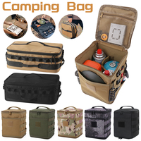 15L Outdoor Camping Picnic Storage Bag Collapsible Large Storage Lamp Tableware Bag Hiking Travel Cooking Utensil Organizer 캠핑가방