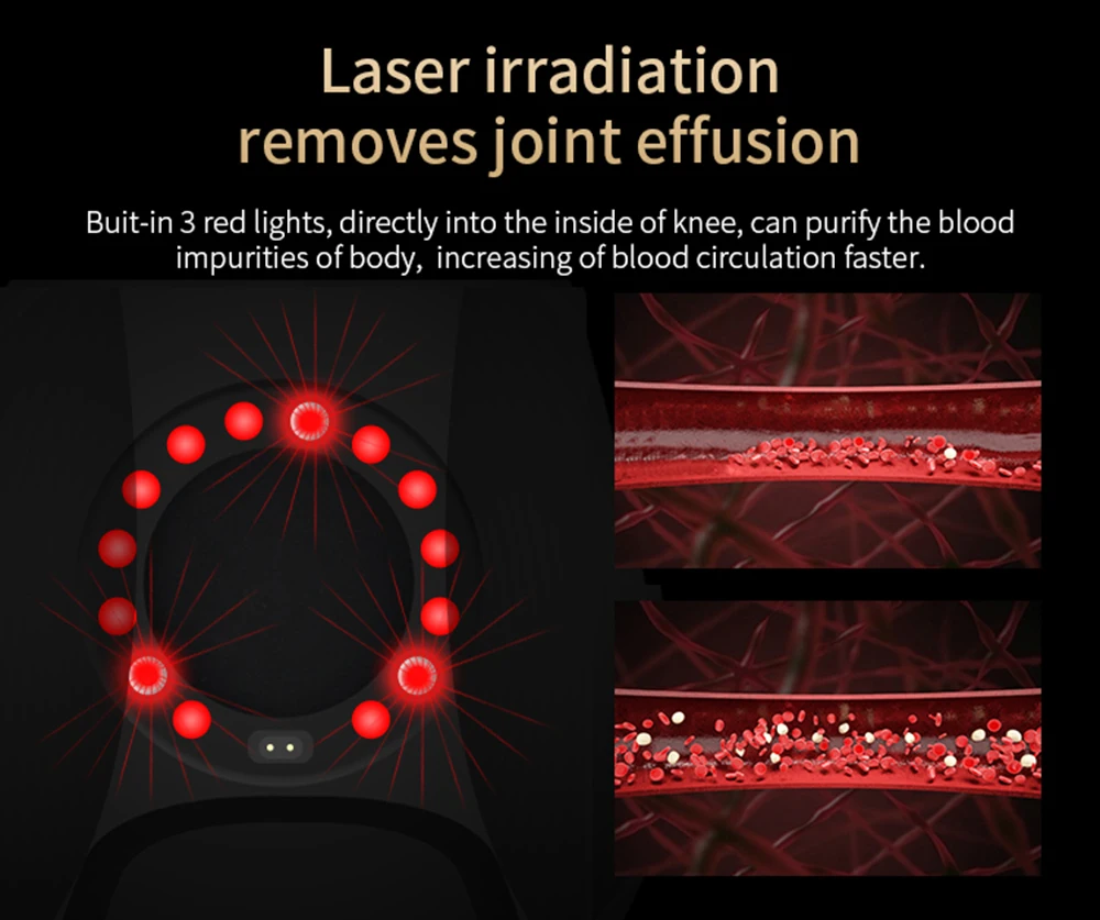 Multifunctional Smart Cordless Knee Massager Vibration Knee Relaxing Massage Machine Joint Knee Device Gifts for Friends
