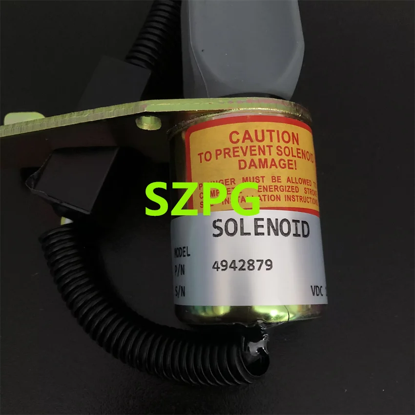 6CT QSC8.3 Fuel Shut Off Valve: 4942879 Fuel Pump Solenoid 12V