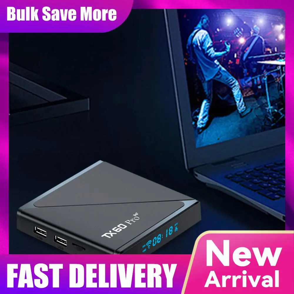 

Android 10 TV Box 1GB 8GB Media Player 14K 2.4G/5G Dual WiFi Set Top Box with Remote Android Box