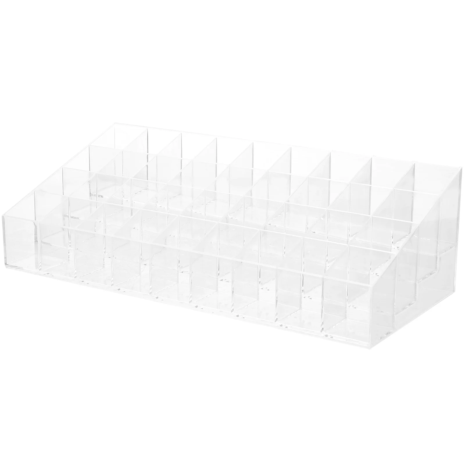 

Lipstick Storage Holder Transparent Desktop Organizer Makeup Rack For Bedroom Vanity Household Use Clear Box Stand