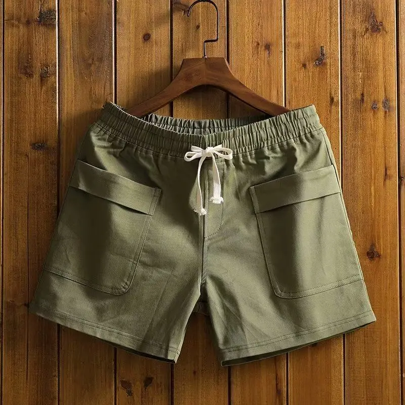 Men's Clothing Breathable Shorts Summer Casual Sports Slim Fit Pure Color Comfortable Lightweight Athletic Trendy