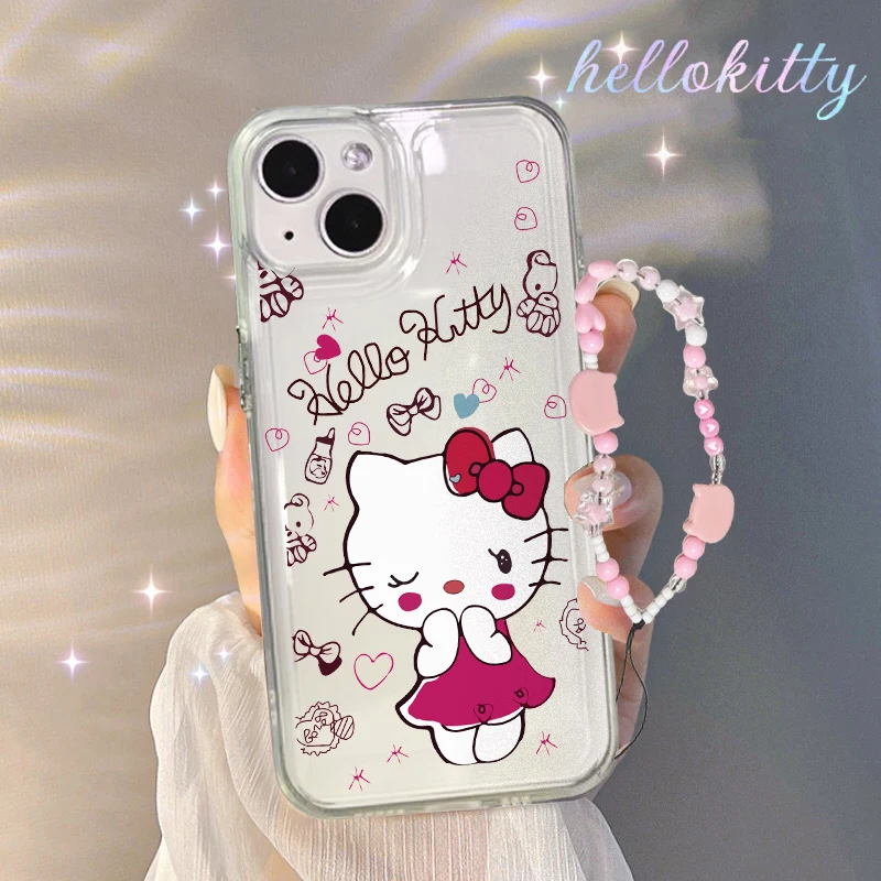 Cute Hello Kitty Cartoon Case For Honor X8 X8A X7 90 70 X7A X6 X6A X7B X9B X8B X6S X9 X9A 9X 50 20 10i Magic 4 5 6 Lite Cover