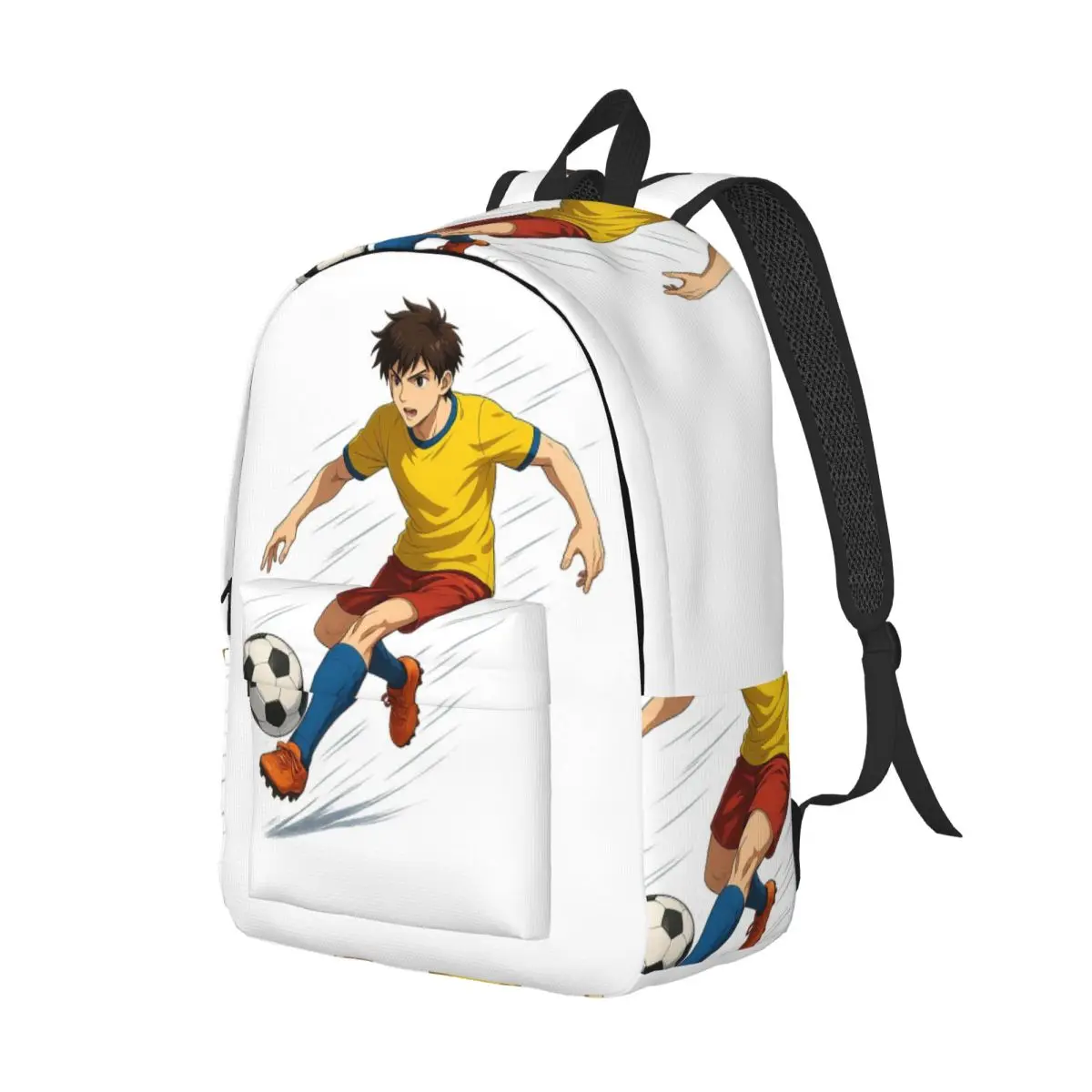 

Kinetic Soccer Sprint Art Backpack Daypack Large Capacity Children BookBag School Bag Shoulder Bags for Men Women