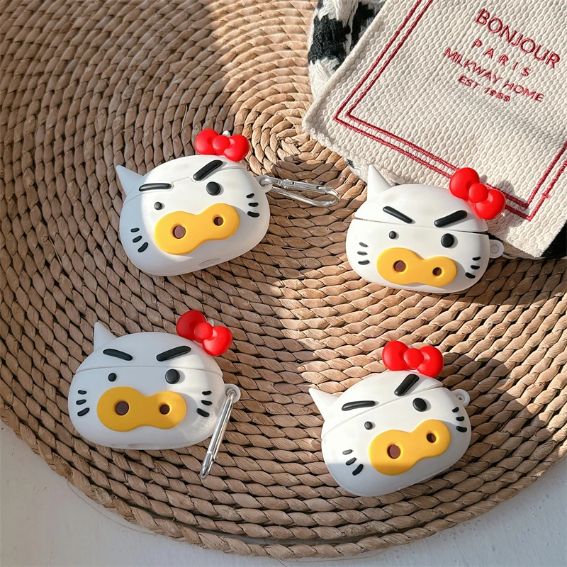 

Cartoon Creative Gift For HelloKitty&Buriburizaemon Earphones Case For Airpods 1/2/3/4/Pro/Pro 2/Pro 3 Soft Shell Protects Cover